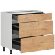 HAMPER dub lancelot D3S80, dolná zásuvková skrinka v šírke 80 cm