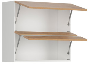 HAMPER dub lancelot G2O_80/72, horná výklopná skrinka v šírke 80 cm