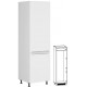 IRIS super biela matná DL60/207, skrinka na vstavanú chladničku v šírke 60 cm a výške 207 cm