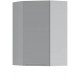 IRIS ferro sivá GNWU60/95, horná rohová skrinka v šírke 60 x 60 cm a výške 95 cm