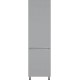 IRIS ferro sivá DL60/207, skrinka na vstavanú chladničku v šírke 60 cm a výške 207 cm