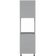 IRIS ferro sivá DPS-60/207-P/P, vysoká skrinka na vstavanú rúru v šírke 60 cm a výške 207 cm