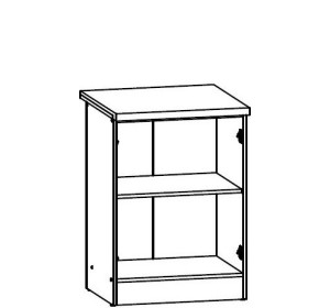 JUNONA LINE dub sonoma D2D-60/82, dolná skrinka v šírke 60 cm