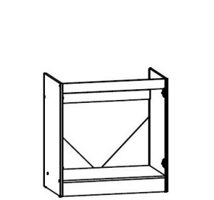 JUNONA LINE dub sonoma DK2D-80/82, dolná drezová skrinka v šírke 80 cm