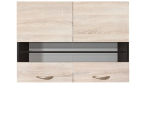 JUNONA LINE dub sonoma G2W-80/57, horná skrinka so sklom v šírke 80 cm a výške 57 cm