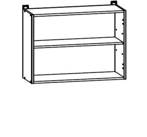 JUNONA LINE dub sonoma G2W-80/57, horná skrinka so sklom v šírke 80 cm a výške 57 cm