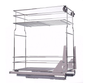 VERDI svetlosivá DC30, dolná skrinka s CARGO košom v šírke 30 cm