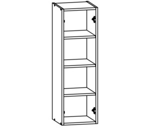 VERDI svetlosiva G30/95, horná skrinka v šírke 30 cm a výške 95 cm