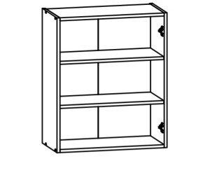 VERDI svetlosivá G60/72, horná skrinka v šírke 60 cm
