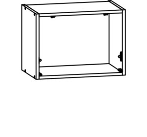 VERDI svetlosivá GO50/36, horná skrinka v šírke 50 cm