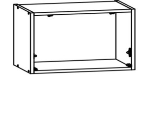 VERDI svetlosivá GO60/36, horná skrinka v šírke 60 cm