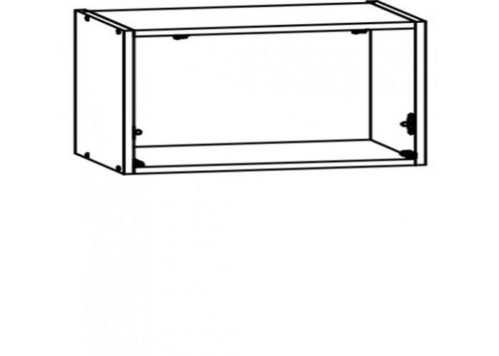 HAMPER dub tabac GO80/36, horná skrinka v šírke 80 cm