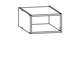 VERDI svetlosivá NO-40/23-O, nadstavec na potravinové skrine v šírke 40 cm