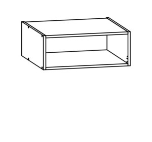 VERDI svetlosivá NO-60/23-O, nadstavec na potravinové skrine v šírke 60 cm
