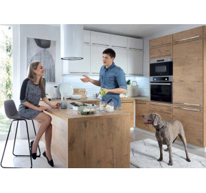 HAMPER dub lancelot D40/207, vysoká skrinka v šírke 40 cm a výške 207 cm