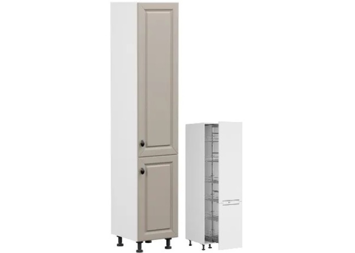 OLDER dub truffle DC40/207, vysoká skrinka s CARGO košom v šírke 40 cm a výške 207 cm