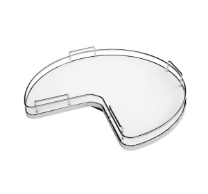 VERDI svetlosivá DNW90, dolná rohová skrinka v šírke 90 x 90 cm