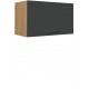 SEMI LINE dub/čierna GO60/36, horná výklopná skrinka v šírke 60 cm