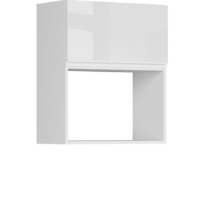 SOLE biely lesk GMO60/72, horná skrinka na vstavanú mikrovlnku v šírke 60 cm