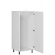 EDAN dub/biela DL60/143, skrinka na vstavanú chladničku v šírke 60 cm a výške 143 cm