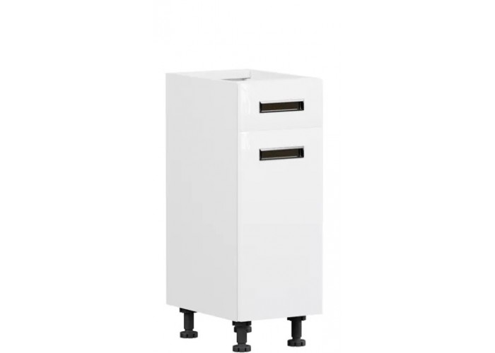 TAFNE biely lesk D1S30, dolná skrinka so zásuvkou v šírke 30 cm