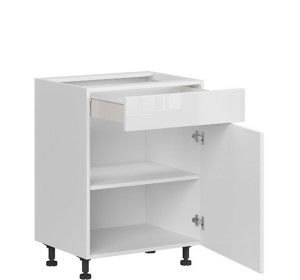 TOP LINE biela D1S60, dolná skrinka so zásuvkou v šírke 60 cm