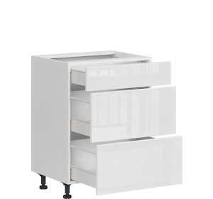 TOP LINE biela D3S60, dolná zásuvková skrinka v šírke 60 cm