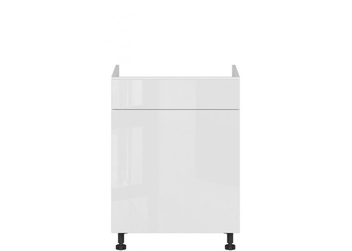 TOP LINE biela DKS60, dolná drezová skrinka s košom na odpad v šírke 60 cm