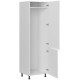 TOP LINE biela DL60/207_P/P, vysoká skrinka na vstavanú chladničku v šírke 60 cm a výške 207 cm