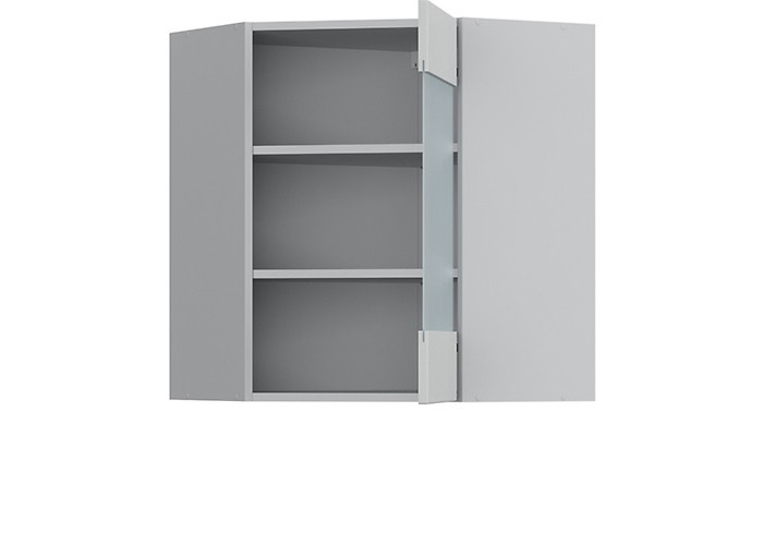 TOP LINE svetlosivá matná GNWU60/72-LVPV, horná rohová skrinka v šírke 60 x 60 cm