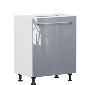 TOP LINE sivý lesk D60, dolná skrinka v šírke 60 cm