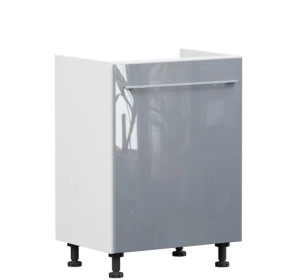 TOP LINE sivý lesk DK60, dolná drezová skrinka v šírke 60 cm