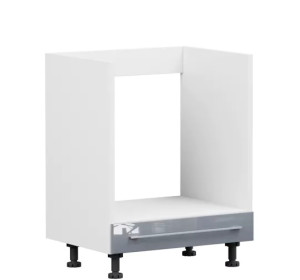 TOP LINE sivý lesk DP60, dolná skrinka na vstavanú rúru v šírke 60 cm