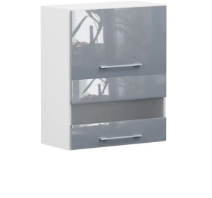 TOP LINE sivý lesk G2O_60/72, horná výklopná skrinka v šírke 60 cm