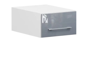 TOP LINE sivý lesk NO-40/23-O, nadstavec na potravinové skrine v šírke 40 cm