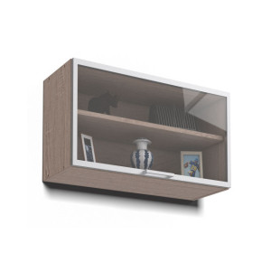 REA ALFA UP KHV60/36-AL horná výklopná skrinka so sklom v AL ráme a v šírke 60 cm a výške 36cm