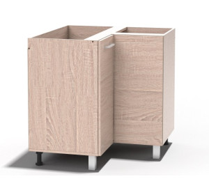 REA ALFA UP KDR90/72, dolná rohová skrinka v rozmere 90x90 cm