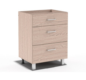 REA ALFA UP KDZ60/72, dolná zásuvková skrinka v šírke 60 cm