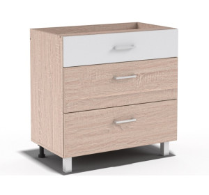 REA ALFA UP KDZ80/72, dolná zásuvková skrinka v šírke 80 cm