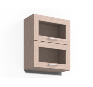 REA ALFA UP KHV60/72-2S, horná výklopná skrinka so sklom v šírke 60 cm a výške 72 cm