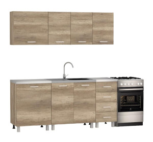 REA ALFA ZZ2 dub canyon, kuchynská linka 180 cm 