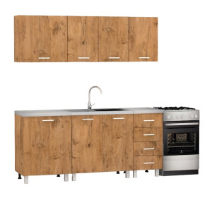 REA ALFA ZZ2 dub lancelot, kuchynská linka 180 cm 