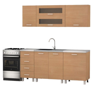 REA ALFA ZZ3 buk, kuchynská linka 180 cm 