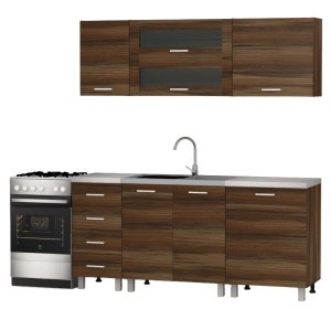 REA ALFA ZZ3 orech rockpille, kuchynská linka 180 cm 