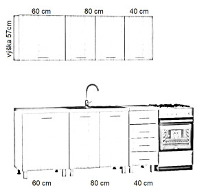 REA ALFA ZZ2 biela matná, kuchynská linka 180 cm 