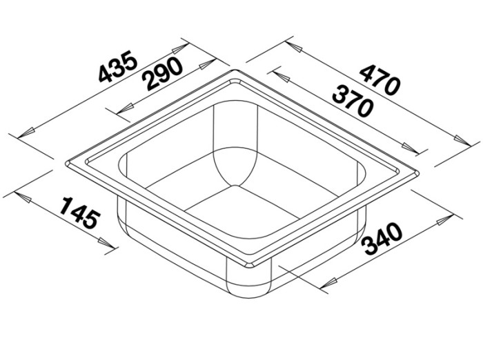 TOP EE 4x4 kuchynsky nerezový drez