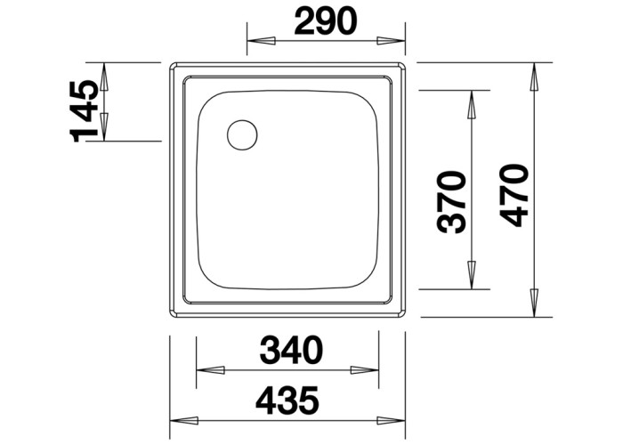 TOP EE 4x4 kuchynsky nerezový drez