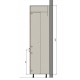 ADELE SL60/71, vysoká skrinka na vstavanú chladničku v šírke 60 cm a výške 209 cm