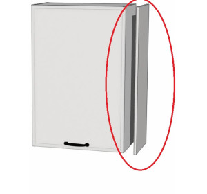 BIANCA tmavosivá BN100x32, bočný panel vo farbe dvierok v rozmere 100x32 cm