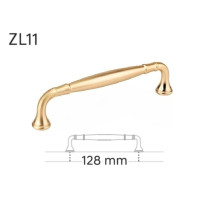 úchytka ZL11, kovová, v zlatej farbe